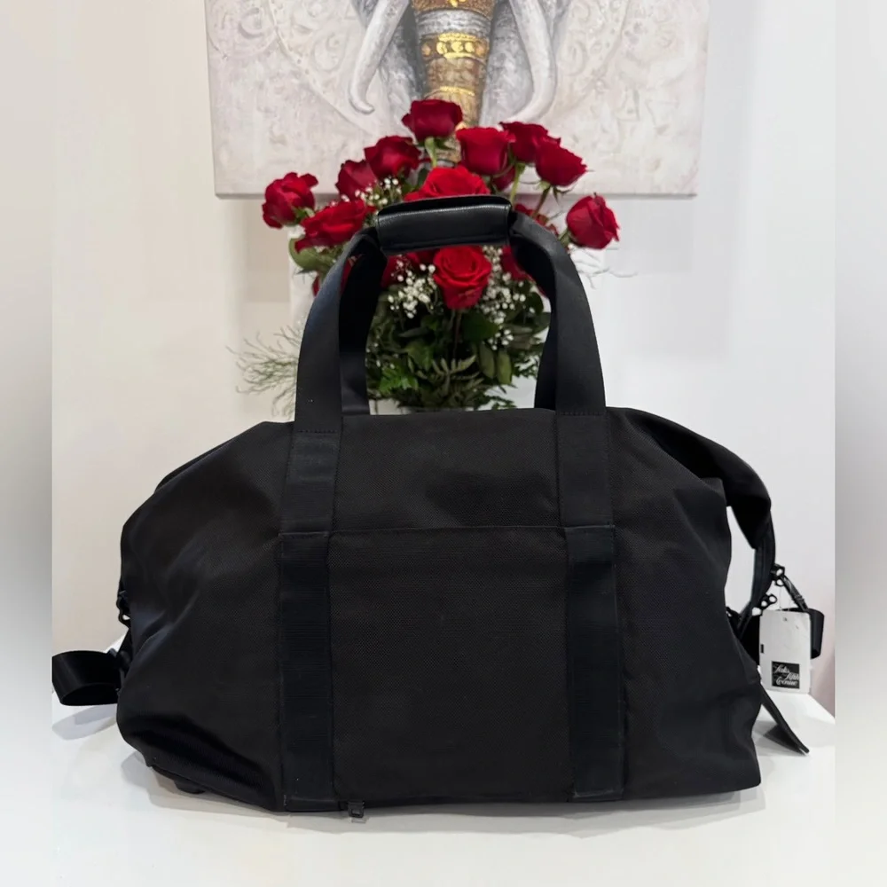 TUMI Alpha 2 Large Soft Travel Satchel in Black Bag